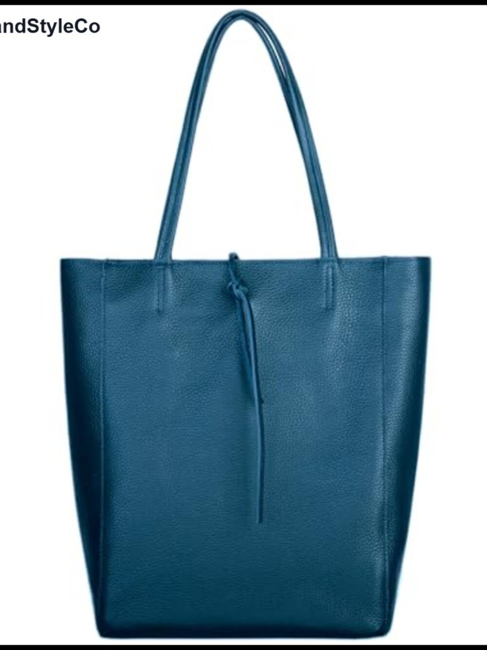 Genuine Italian Leather Tote Bag Large Slouchy Purse Handbag